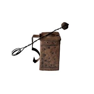 Early 1900s Cape Cod Shop Hammered Copper/Brass Fire Starter Box